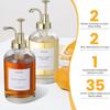 Upgraded Pump Syrup Bottle Clear Glass Coffee Bar Accessories Simple Hand Soap Dispenser  Maple