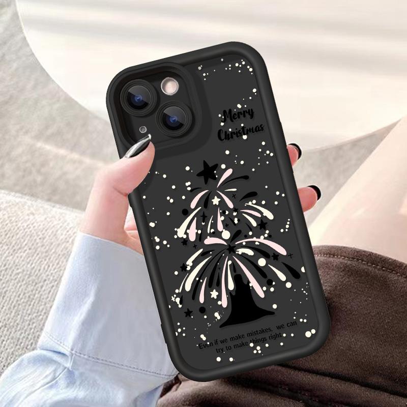 Рождественский чехол для iPhone 11 13 12 14 15 16 Pro Max XR XS Samsung A15 A55 A05 Redmi 12 13C OPPO A16 A18 A60 Reno 11 Vivo Y17S Y12 infinix note