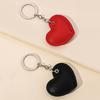 WTEMPO Couple PU Leather Heart-shaped Design Keychains Kit Heart-shaped Car Keychains & Door Keychains Valentine's Day Gifts Pendants