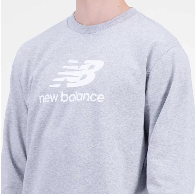 New Balance Essentials Stacked Logo French Terry Crewneck Sweatshirt