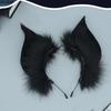 Fauxs Furry Cats Ear Headbands Animes Fauxs Furs Bat Ear Headbands Halloween Cosplays Costume Animal Furry Ears Hair Hoop