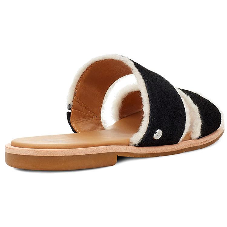 UGG Женские шлепанцы с резиновой подошвой Черные 1110984-BLK