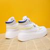 Высокие женские кроссовки, повседневные туфли на платформе, женская мода, осенние белые туфли с толстой подошвой, вулканизированные туфли, женские массивные кроссовки