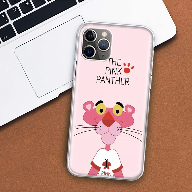 Чехол для телефона с рисунком «Розовая пантера» для Apple iPhone 11 12 13 14 Pro 7 XR X XS Max 6 6S 8 Plus + Mini 5 SE, мягкий чехол с принтом