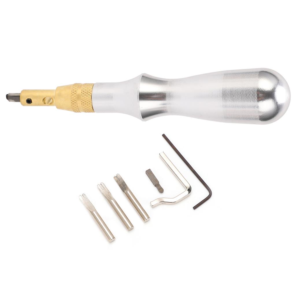 Инструмент для обработки кромок кожи, алюминиевая ручка, канавочный резак для шитья изделий из кожи