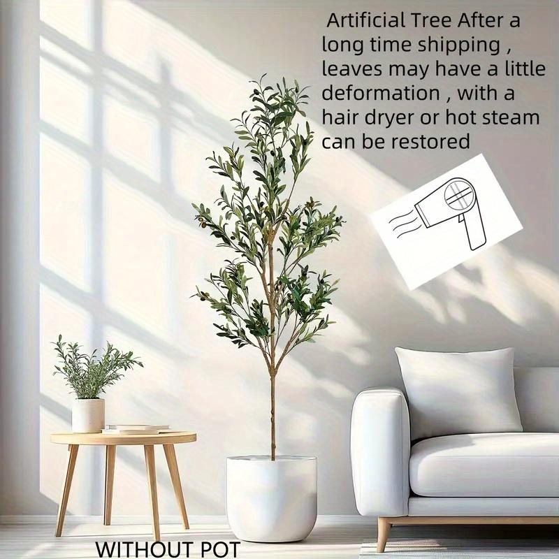 Искусственное оливковое дерево | Пластиковое украшение для дома, гостиной, домашнего офиса, сада | Подарок на новоселье в современном стиле, оливковый декор