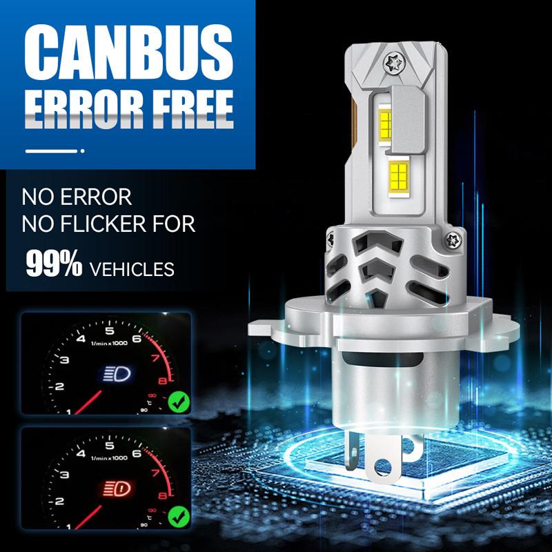 Universal 25000LM LED Headlight Bulbs Canbus H4/9003/HB2 CSP High Low Beam Car Light Turbo Led Diode Lamp 12V 6500K