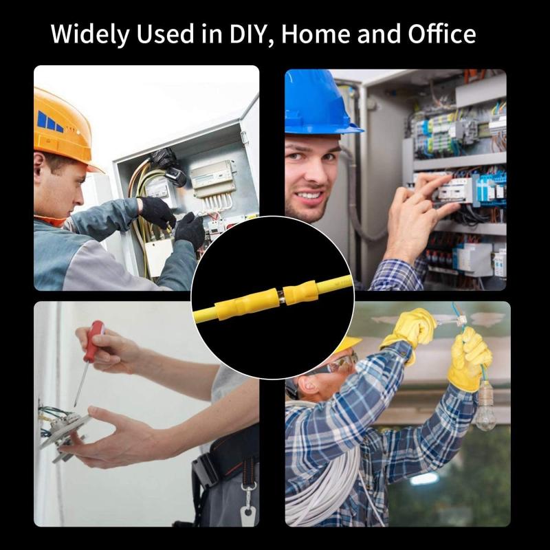 Инструмент для обжима изолированных наконечников с трещоткой, комплект для обжима наконечников AWG22-10 с 700 шт. изолированных стыковых наконечников-гильз