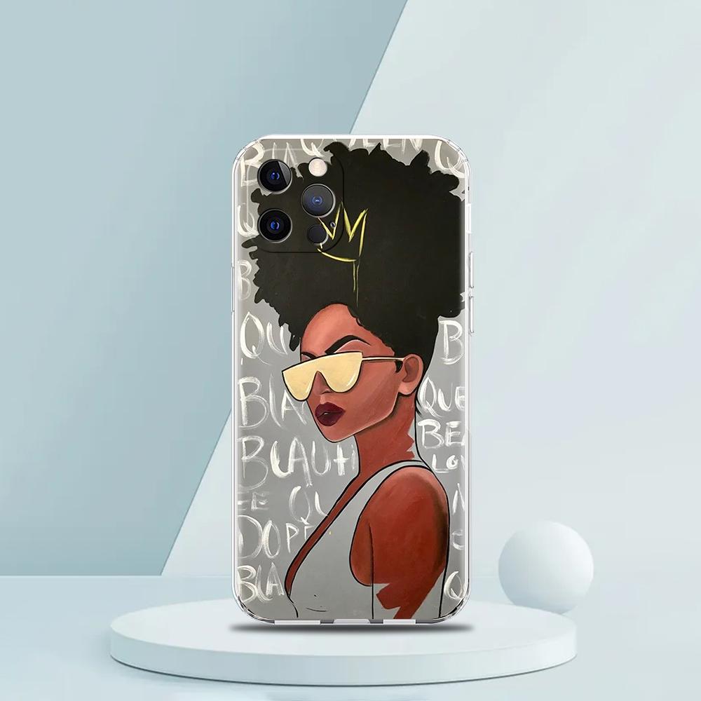 Модный Черный Чехол для Телефона для iPhone 16 15 14 13 12 Pro Max Прозрачный ТПУ для iPhone 11 Pro Max 7 8 Plus XS XR Оболочка Capas