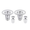 24TE Steel Sink Drain Filter set for Bathroom Quick Drain Steel Bathroom Sink Strainer with Additional Sink Cover Sink Drain