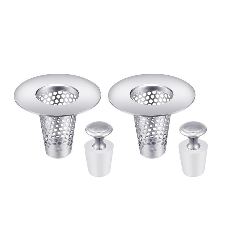 24TE Steel Sink Drain Filter set for Bathroom Quick Drain Steel Bathroom Sink Strainer with Additional Sink Cover Sink Drain