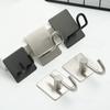 Клейкий Стикер Ванная Комната Нержавеющая Сталь Крючок Стена Дверь Держатель Клейкие Крючки Вешалка для Одежды