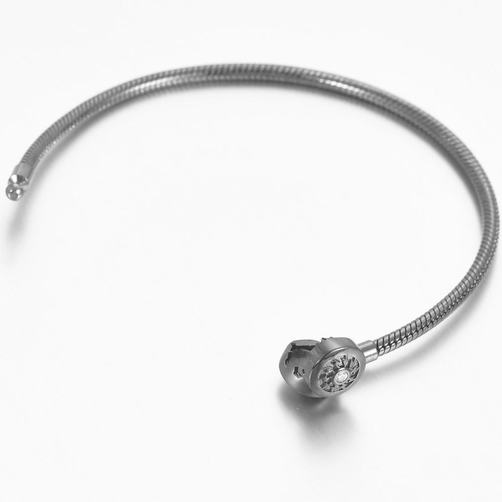 925 Silver Black Star Charm Bracelet Handmade Jewelry Gift for Women Heart Beads Pendant Fit