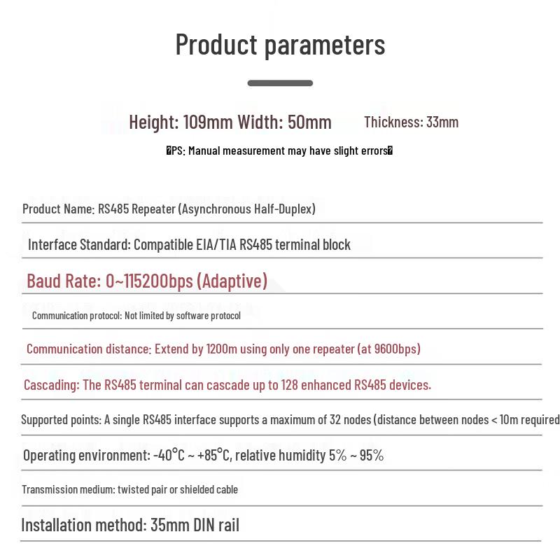 Industrial Grade RS485 Repeater Module