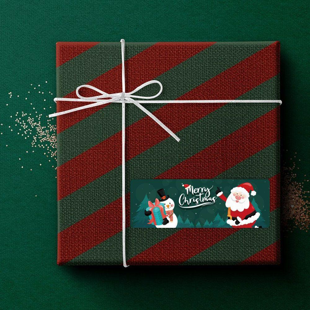 Santa Claus Snowman Package Seal Stickers Gifts Wrapping Decals Merry Christmas Decoration Label