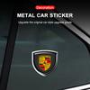 1Pcs 3D Metal Auto Door Shield Emblem Car Body Badge Sticker For Porsche Boxster Cayenne Panamera Macan Cayman 911 918 996 917 991