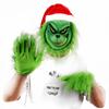 Вор, зеленая пушистая латексная маска, забавный реквизит, маскарадная маска с атмосферой ужасов