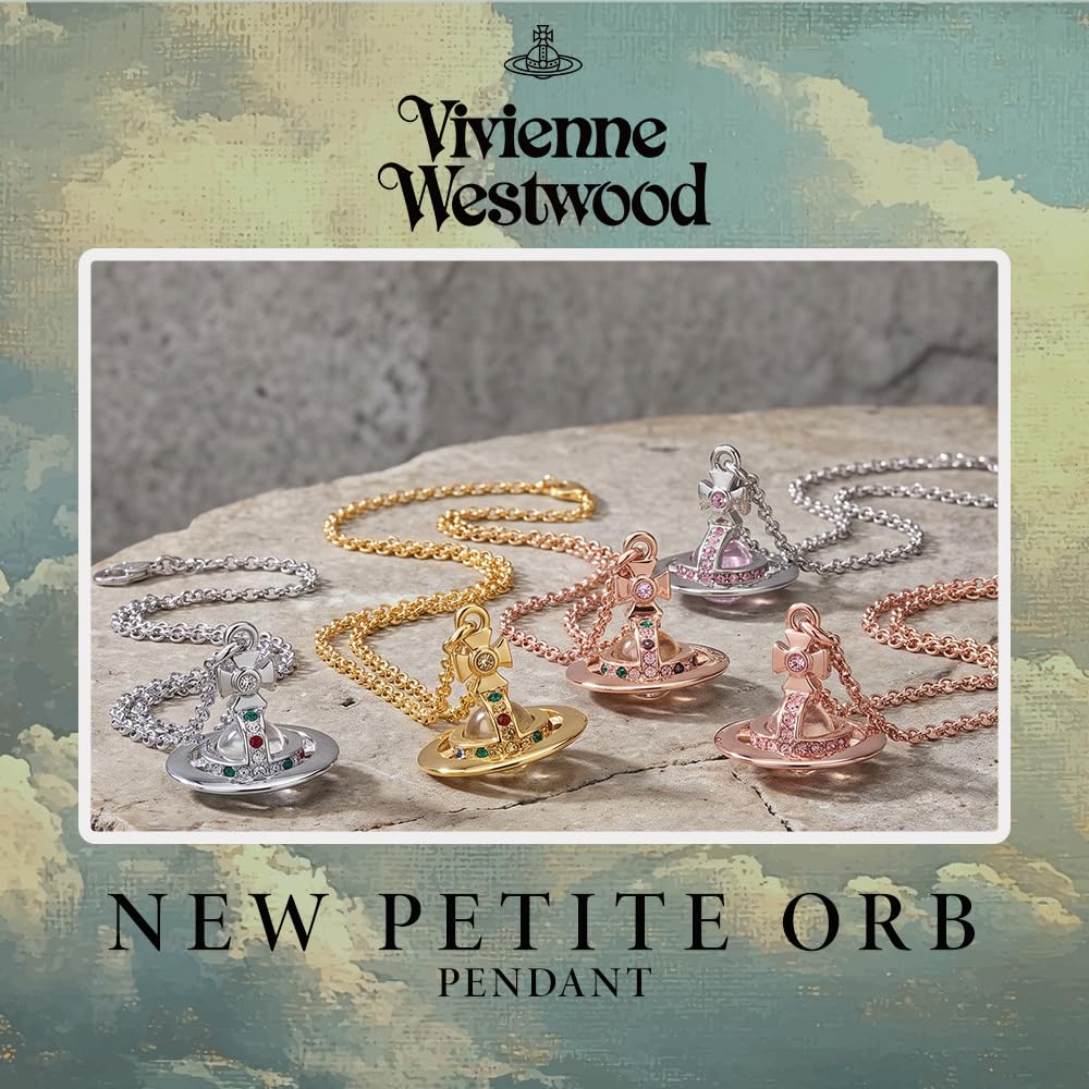 Vivienne Westwood NEW PETITE ORB Brass Necklace, 63020098/02R861