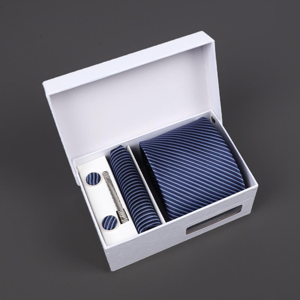 2025 Men'S Tie Premium Gift Box Jacquard Embroidered Tie Tie Logo Making