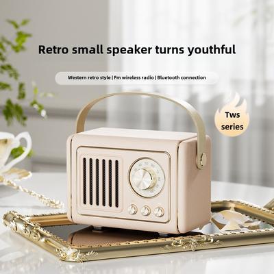 Творческий ретро Bluetooth динамик Мини Портативный U Disk TF Кассета FM Bluetooth динамик
