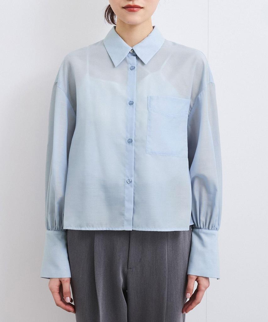 Volume Flare White Main [BIS] Women's Shirt, Wrinkle-Resistant, Cool-to-the-Touch, Washable,