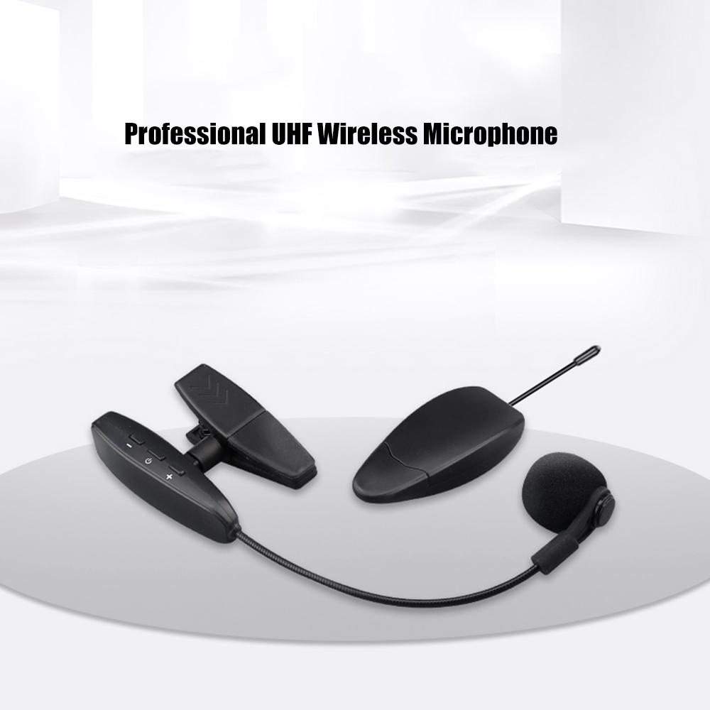 Профессиональный UHF беспроводной микрофон для саксофона, духовой инструмент, микрофонная система, приемник и