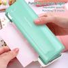 6 Hole Paper Puncher Spacing Adjustable Planner Hole Puncher for A4 A5 B5 A6 A7 Green