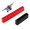 5X 12 Holes Hex Bit Organiser Plastic Screwdriver Bit Holder Drill for Head Storage for Case Box Block for 6.5mm Hex Sha