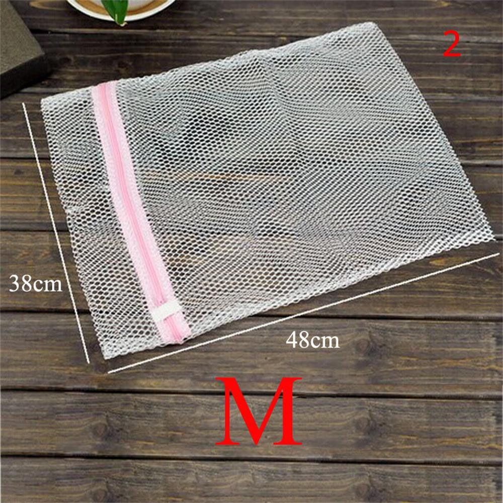 S/M/L Home Bra/Socks/Lingerie Washing Machine Net Mesh Laundry Bags Zipper Basket Pouch Wash Bags