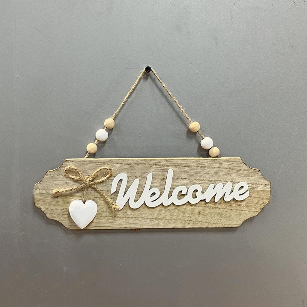 Handcrafted Wooden Door Sign with Elegant Bow Detail