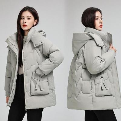 Новые зимние модели Утепленные тонкие и теплые пуховые хлопковые куртки Свободные куртки