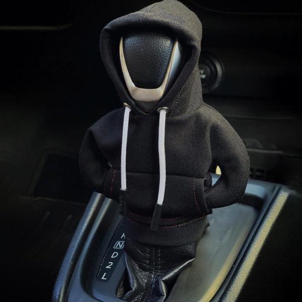 1 шт. толстовка с капюшоном для автомобиля, чехол для переключения передач, модная толстовка с капюшоном для автомобиля, крышка для ручки переключения передач, толстовка с ручной ручкой, чехол для рычага переключения передач