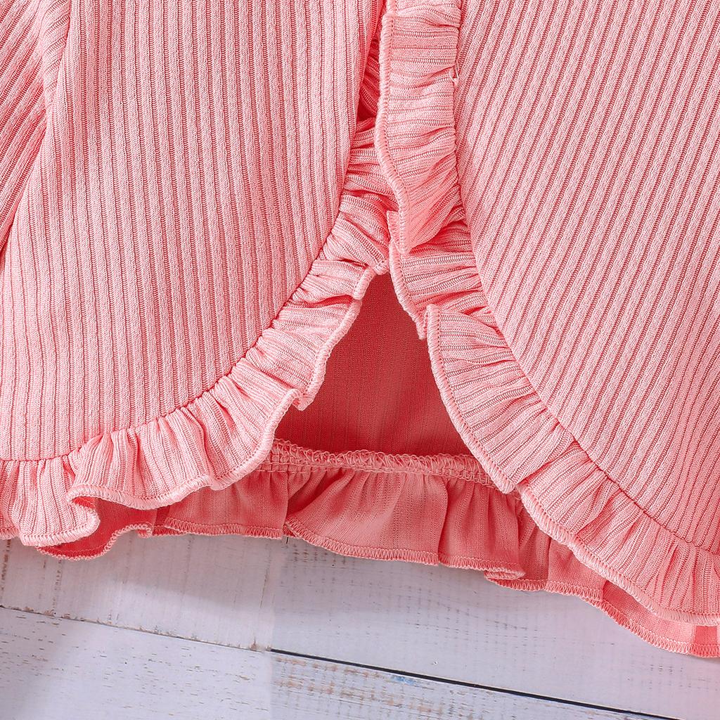 Children's 2-8Y Skirts Spring and Autumn Models Baby Colorful Halter Dress + Solid Color Jacket Fashion Baby Suit