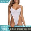 One-piece Swimsuit High Waist Bikini Mini Mesh Transparent Swimsuit Sexy Underwear