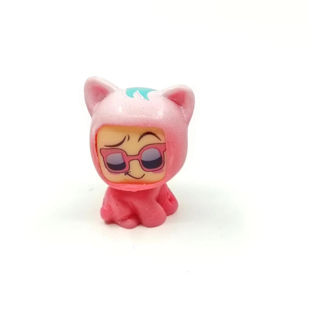 1 шт. Оригинальные игрушки из коллекции Moji Pops Серия «Приключение» 1-3 Мини-фигурки с меняющимися лицами Мягкие Kawaii Игрушка Для девочек Рождественский подарок