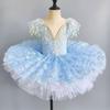 День защиты детей Детская танцевальная юбка Балетная девочка Костюм для танца маленького лебедя Подиум Детский сад Малыш Танцующий Пышная марлевая юбка