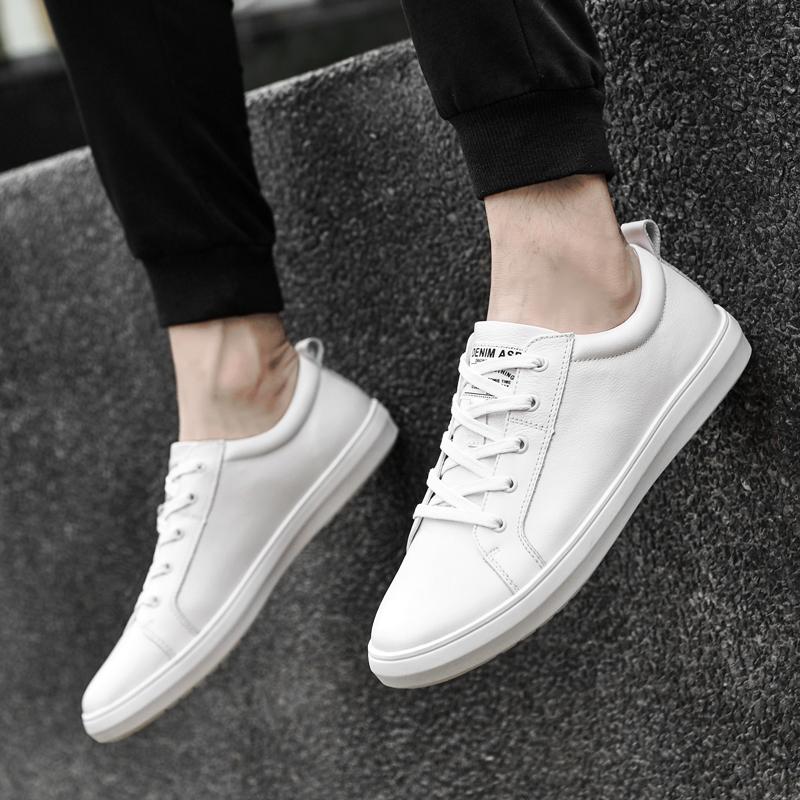 Мужские повседневные кроссовки на шнуровке, модные и удобные кроссовки. Повседневная мужская обувь из натуральной кожи.