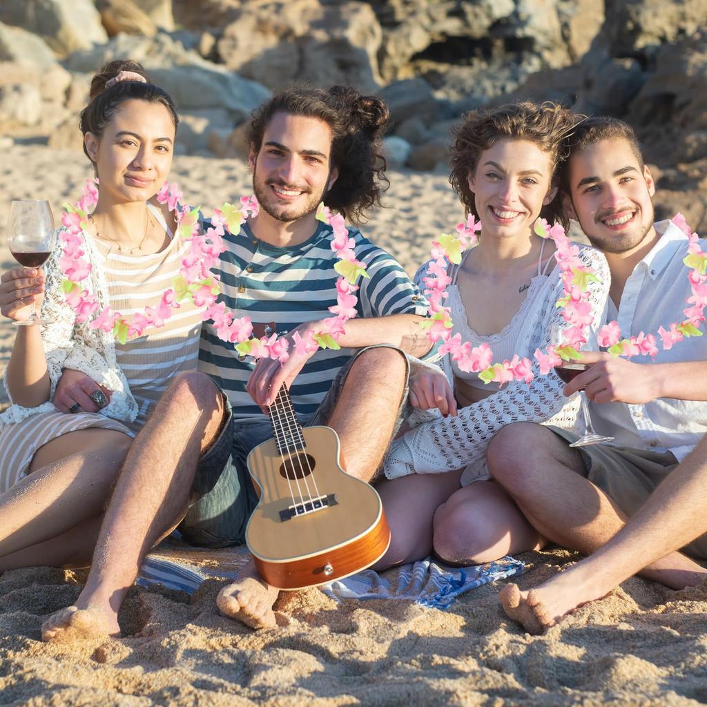 TOYMYTOY Гавайский 50 Гибискус Танец Хула Гавайская Цветочная Вечеринка Фото Красочные Леи, Штуки, Леи, Украшения, Гирлянды, Принадлежности, Реквизит,