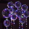 7pcs with Light String Transparent Led Bobo Balloons Transparent Led Balloons  Birthday