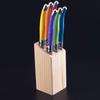 Нож для стейка Laguiole Style из нержавеющей стали с радужной ручкой, столовые ножи, многоцветный набор столовых приборов для кухни, 6 предметов, 9 дюймов