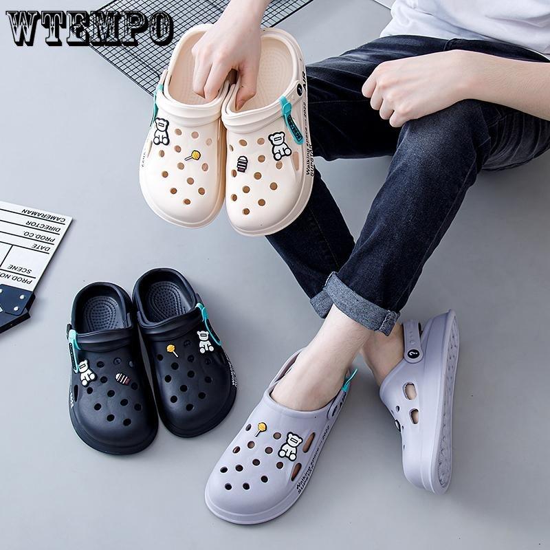 Модные удобные дышащие классные тапочки Quick Step, пляжная обувь, тапочки с сумкой, сандалии