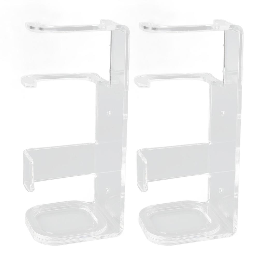 2 Pcs Sword Wall Mount Acrylic Sword Display Stand for Home Shopping Mall Cafe Bar Decor Transparent
