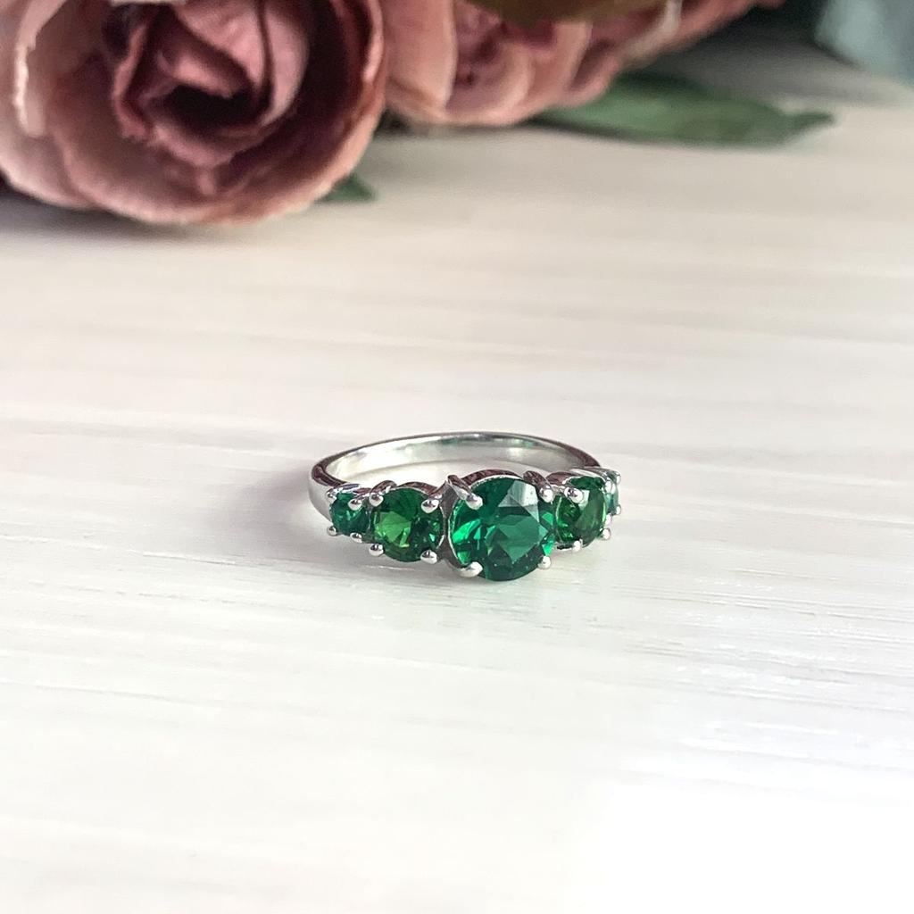 Серебряное кольцо с изумрудом nano 2.017ct (1929995)