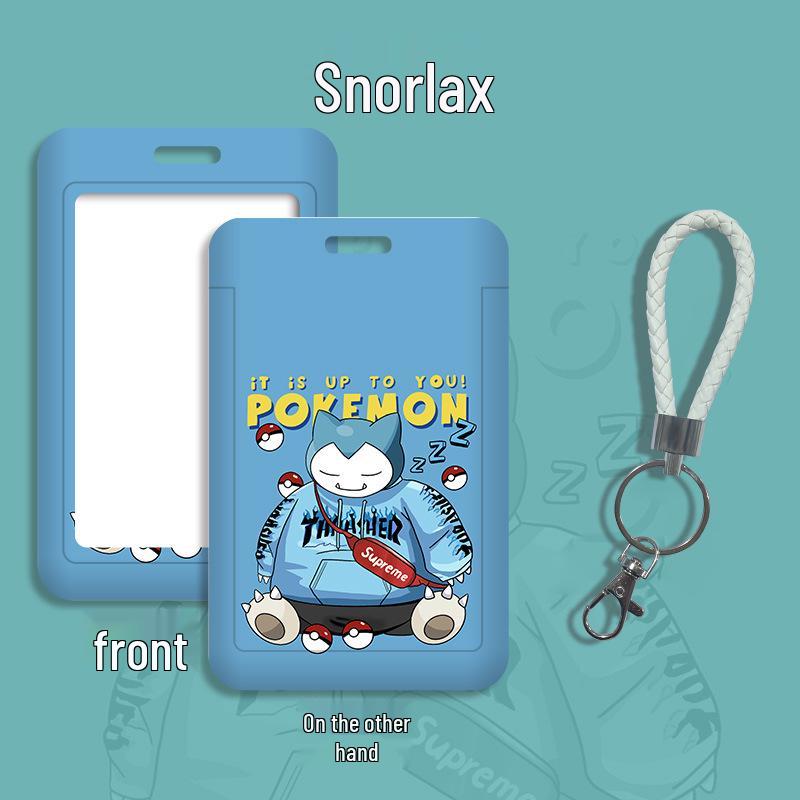 Cartoon Lanyard ID Holder for Students: School, Bus, Meal, or Work Badge