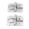2Pcs 90 Degree Positioning Wardrobe Door Hinge Zinc Alloy 180 Degree Limit Door Hinges for Cabinets