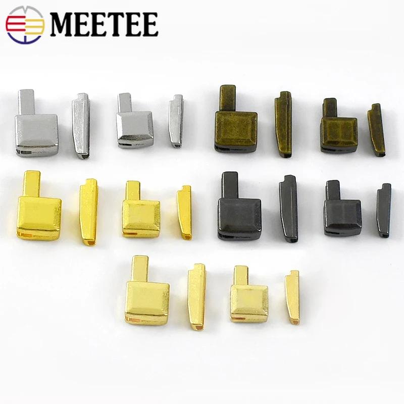 10/20/30Sets Meetee 3# 5# 8# 10# Zipper Stopper Slider Latch Retainer Insert Box Pin Open-End Zippers Bottom Socket Repair Kits