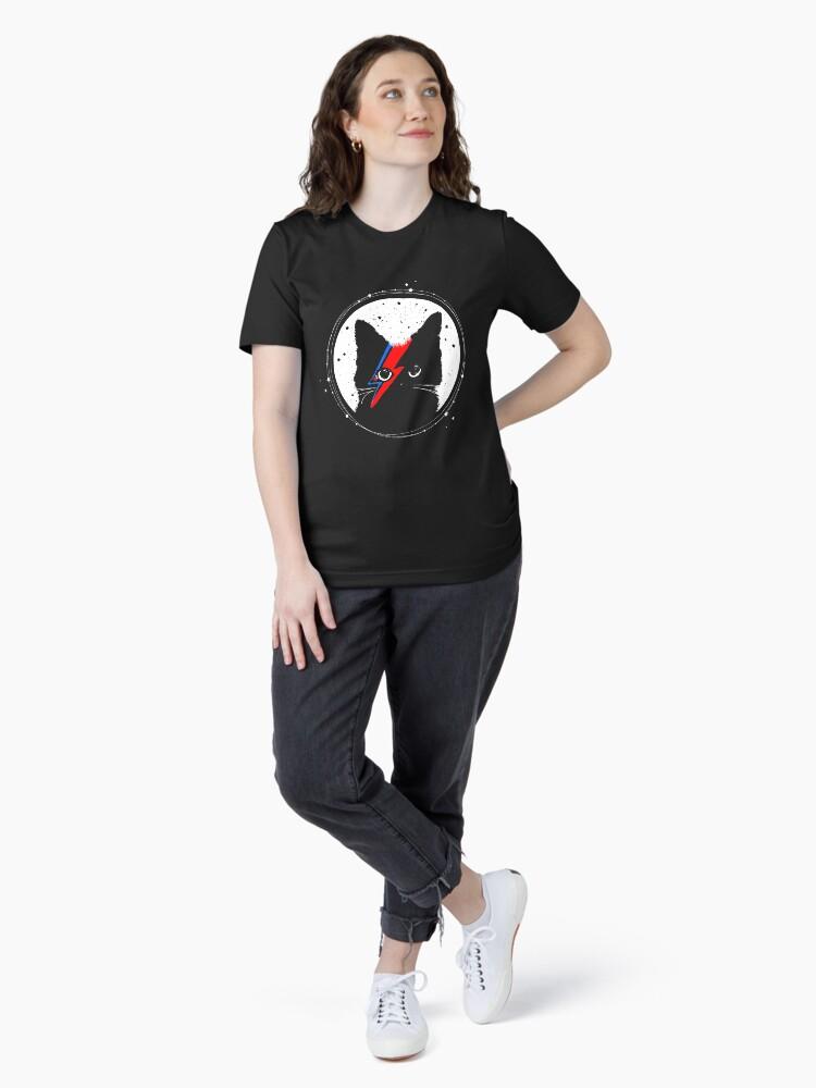 David Bowie Black-Cat-David-Bowie-Starry-Background-Shirt Essential T-Shirt