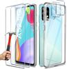 Case for Samsung Galaxy A52 4G-5G A52s Silicone + 2 Tempered Glass Screen Protectors and 2 Rear Camera Protectors