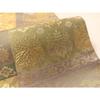 Used Heiwaya Kimono Full pattern bag obi Golden cocoon Hiten and plant dyeing Ichimatsu phoenix flower pattern Pure silk Excellent item CABL6040vp