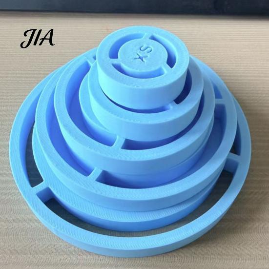 Pottery Trimming Aid 5PCS Foot Ring Tool, Reusable ABS DIY Clay Molder, Professional Tool Handmade Ceramic Base Alignment for Consistent Bowls